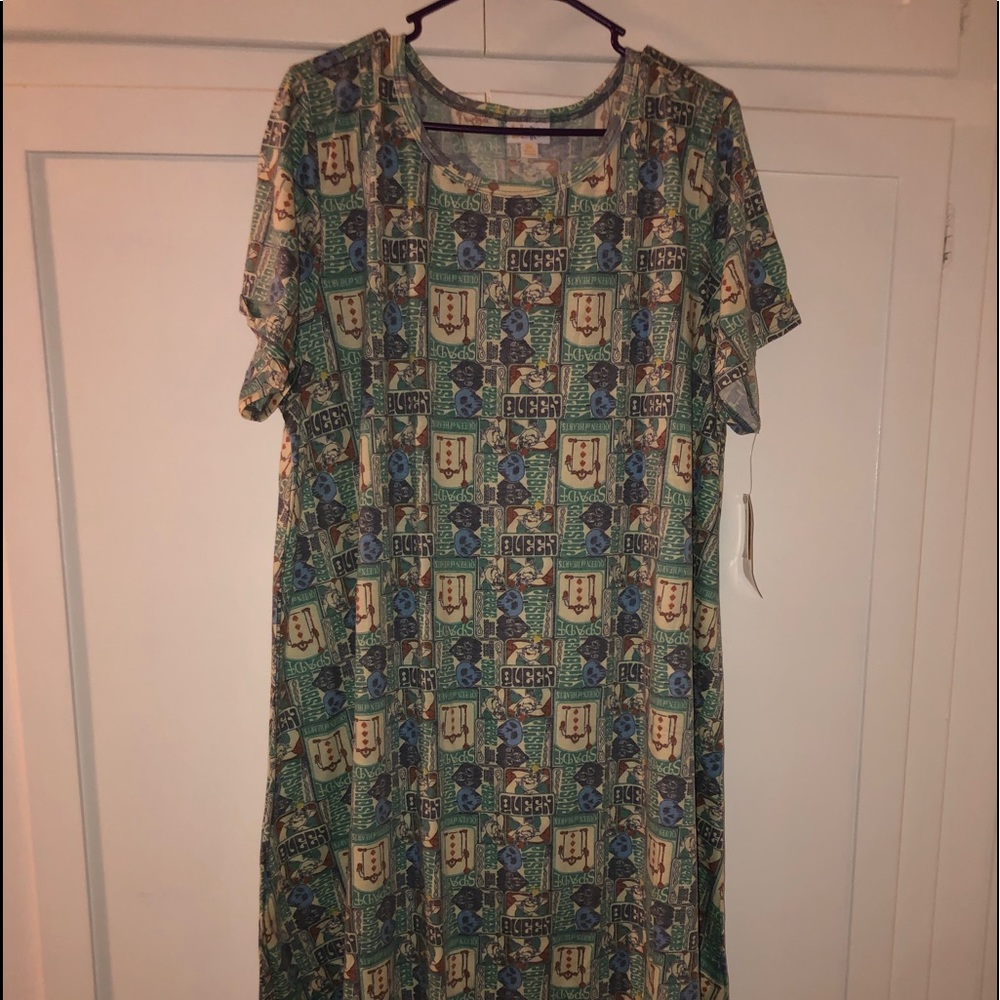 Lularoe Disney Carly villains Alice 3X, XXXL
